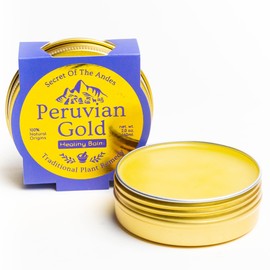 Peruvian Gold | All Purpose Healing Balm | Scars, Eczema, Facial Moisturizer Cream, Dry Skin, Hair, Sun Burns | All Organic Fair Trade Ingredients (2 Fl Oz) 2 Ounces Sustainably sourced ingredients