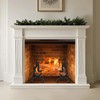 Zettfuly Cast Iron Fireplace Andirons, Decorative Andirons for Wood Burning
