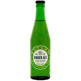 Boylan Bottling Pure Cane Sugar Soda Pop, Ginger Ale, 12 oz Glass Bottles (Pack of 12)