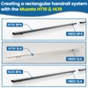 Muzata HT10 HL10 Flat Handrail Accessories 2pack Stainless Steel Adjustable