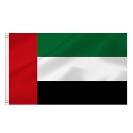 LARGE Emirati Flag, 3x5Ft The United Arab Emirates Flags Banner For Indoor Outdoor Decoration of Canada Yards.Parade Or Express Mood