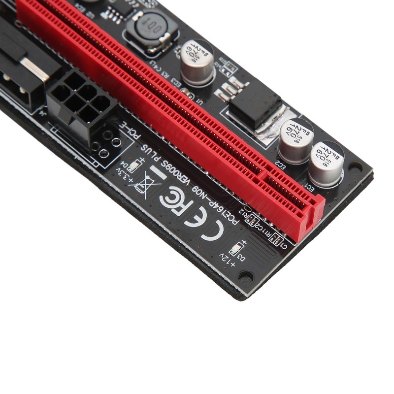 PCIE 1X to 16X Riser Card 4 Solid Capacitors 6
