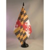 AZ FLAG - Tischflagge Maryland - 21x14 cm - Bundesstaat