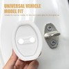 Polcatay 2 PCS Car Door Latch Cover, Silent Buffer Rust-Proof