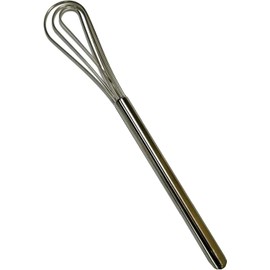 Rattleware 11” Long Handle Silver Stainless-Steel Espresso Flat Whisk - Ideal For Commercial, Domestic Or Home Kitchens - Premium Quality, Clump-Free Mixing for Perfect For Espresso Making - SET OF 2