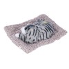 Cat Ornament Simulation Design Vivid Cute Plush Lying Cat with