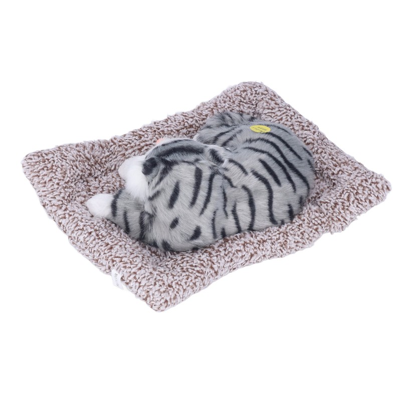 Cat Ornament Simulation Design Vivid Cute Plush Lying Cat with