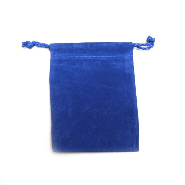 Velvet Favor Bags Pouches w/Drawstrings 3" x 4" (25-Pack) (Royal Blue)