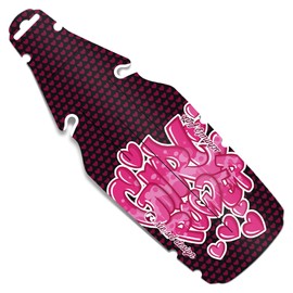 Riesel Design® - schmutz:Fink Mudguard Children's Bicycle / Splash Guard for Children Bicycle or Mountain Bike / Mudguard for Boys and Girls - Tool-free Mounting on the Saddle - Power Girl