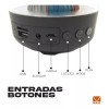 Maíz 5pzs Bocina Bluetooth Inalambrica Lampara Luz Led Recargable