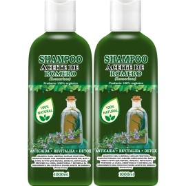 2 Shampoos De Romero Anti-caída, Fortalece, Nutre E Hidrata