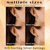 RANKEEF Silver Hoop Earrings For Women Big Silver Hoops Large