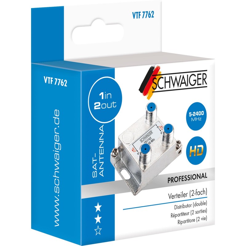 Schwaiger VTF7762 531 - cable splitters or combiners (Silver)