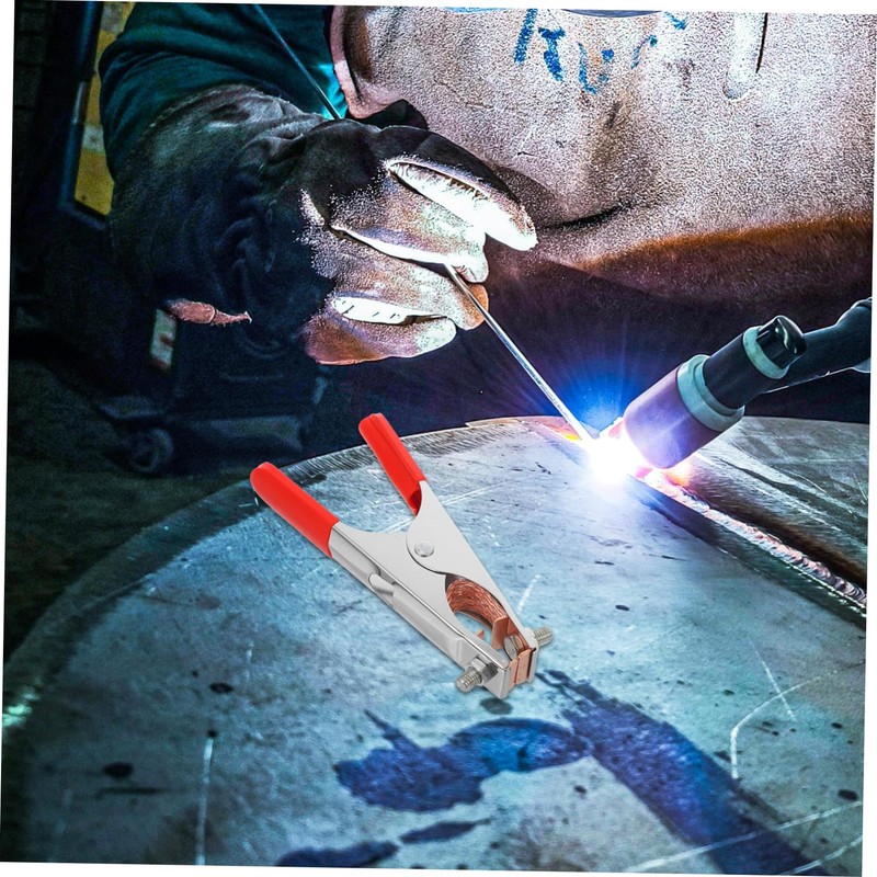 Operitacx Welding Grounding Clamp Heavy Duty Manual Welder Ground Clip