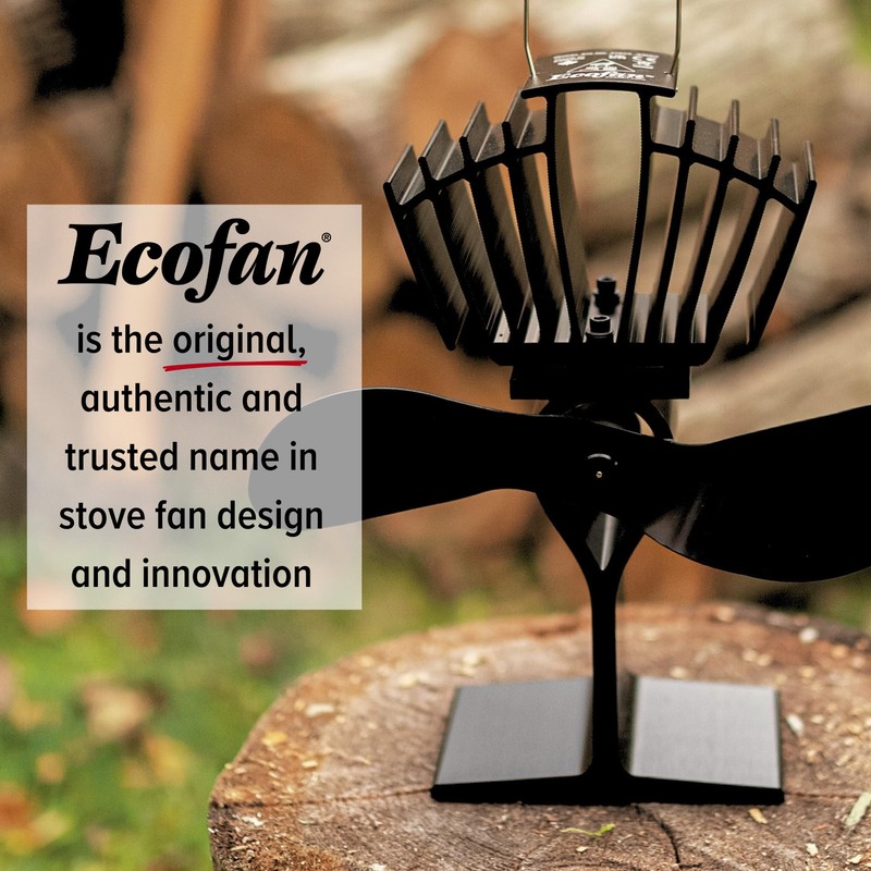 Ecofan UltrAir Heat Powered Stove Fan - Powerful Classic Design,