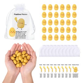 Azjachiny 30 Set Inspirational Potato Bulk Thank You Gifts, Positive Resin Potato Appreciation Gifts for Teacher, Student, Employee, Staff, Coworker, Team, Women, End of the Year Small Gifts for Christmas