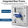 Duttek LC Fiber Wall Plate Coupler, Single/Duplex Fiber Optic Wall