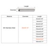 sourcing map 3x16mm Dowel Pins, 10pcs 304 Stainless Steel Round