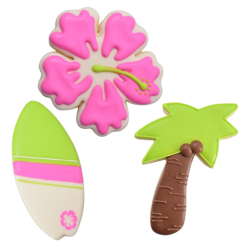 R&M Surf's Up Beach Themed Cookie Cutter 3 Piece Set.