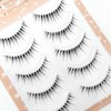 LASHIDOL Natural Transparent Eyelashes Handmade False Eyelashes Natural Design for