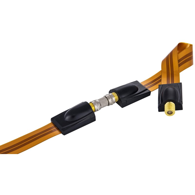 Poppstar 8x Sat Adapter F-connector (F-male to F-male), for coaxial