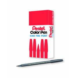 Pentel S360 Color Pen Dark Gray-121