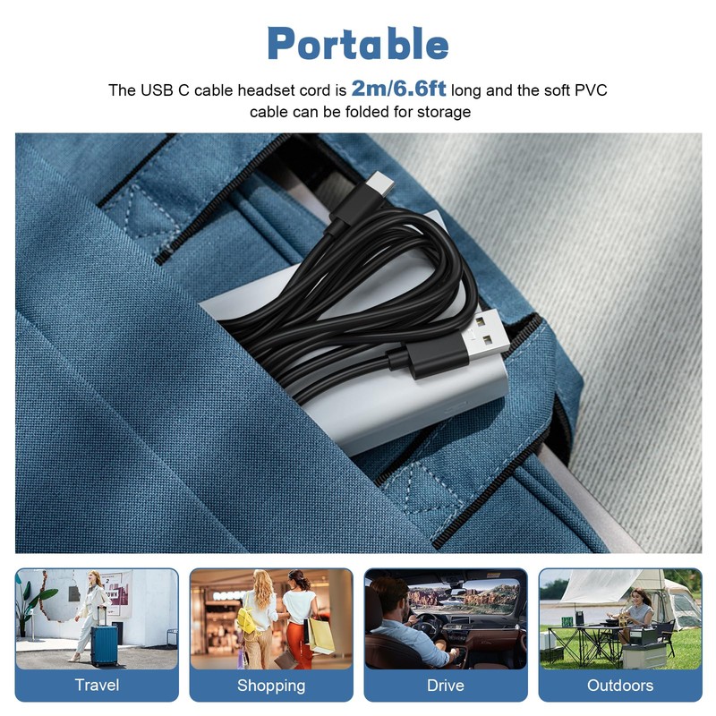Zosvoses Type C Headphone Charger Compatible with Turtle Beach Stealth