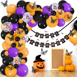 3D Butterfly Wall Stickers, 72Pcs 3 Sizes 3 Styles, Removable Metallic Wall Decals Fridge Sticker Room Mural Decoration for Kids Bedroom Nursery Classroom Party Wedding Decor DIY Gift (Black)