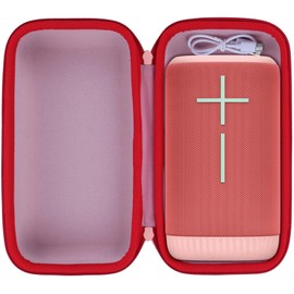 Lebakort Storage Case Compatible with Ultimate Ears UE EVERBOOM Wireless Bluetooth Portable Speaker (Pink Case)