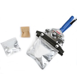 FunSealer Crimp Heat Sealer, Mylar Bag Sealing Machine for Snack Bags Kraft Paper Bags Food Storage 8" FKR200