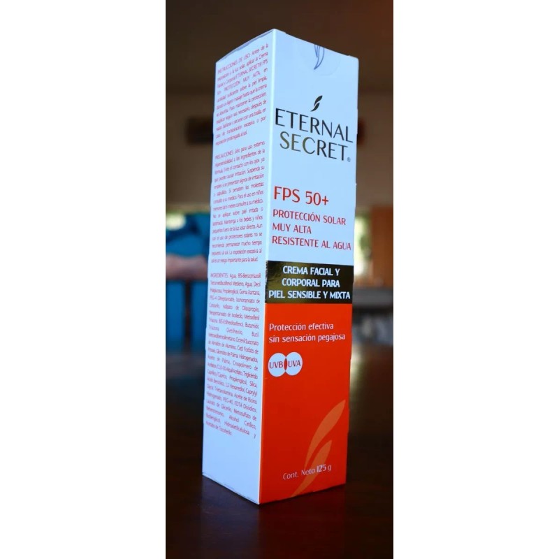 Eternal secret fps 50+ Bloqueador Solar Facial Piel Sensible Eternal