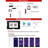 Wireless APP Control Car-Ambient-Lighting-Kit,256 RGB Colors DIY Modes Acrylic Interior