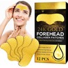Collagen Forehead Wrinkle Patches, 12PCS 24K Gold Forehead Patches for Wrinkles, Anti Wrinkle Patches Anti-Aging Moisturising & Wrinkle Reduction, Collagen Regeneration and Skin Tightening