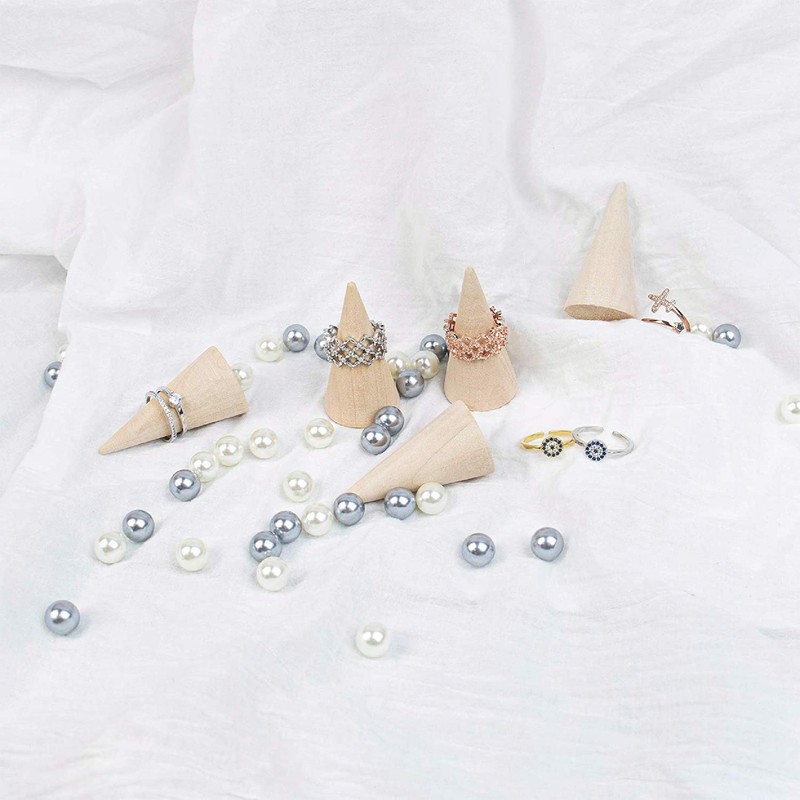 Carafil Coco Ring Stand, Set of 5, Cone Ring Rest