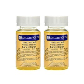 Grumbacher Damar Varnish - 2 1 2 oz.  - [PACK OF 2]