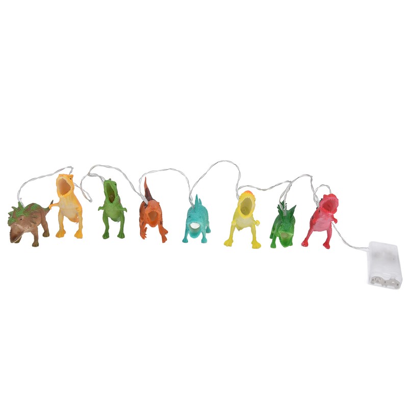 8 LED Dinosaur String Lights Battery Operated String Lights Children