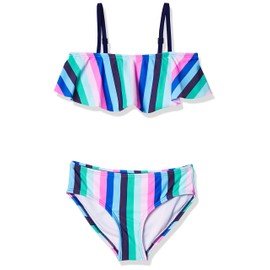 Kanu Surf Karlie - Traje de baño Deportivo de Playa de 2 Piezas para niña, Vera Azul, 4 Años