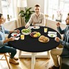 Spotjoy Round Spandex Tablecloth with Elastic Fit for 45"-56" Tables