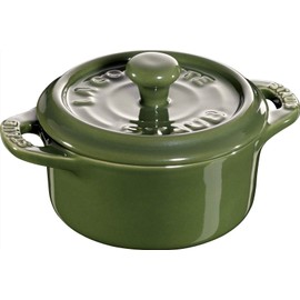 Staub Mini ceramic cocotte 10 cm - Green