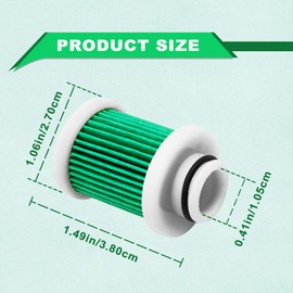 2 PCS 6D8-WS24A-00-00 Fuel Filter Element Compatible with Yamaha F40A F50 T50 F60 T60 F70 F90 F115 Outboard Motor (2004 and Later)