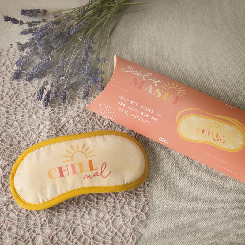GRUSS & CO Sleeping mask with anti-stress motif, 20 cm