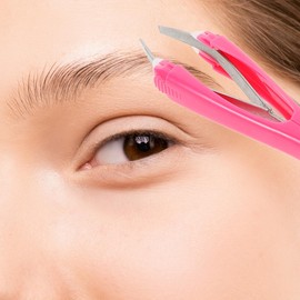 NOLITOY Slim Design Eyebrow Clip Tweezer for Eyebrow Hair Trimming and Shaping Auto Eyebrow Clamp