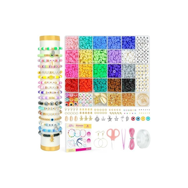 Triko Kit de Cuentas para Hacer Pulseras, 7500 Piezas de