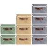2Pack Storage Bins Boxes with Lids 10" x 8" x
