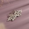 BERYUAN Rhinestone Hair Comb with Crystal Bridal Side Piece for