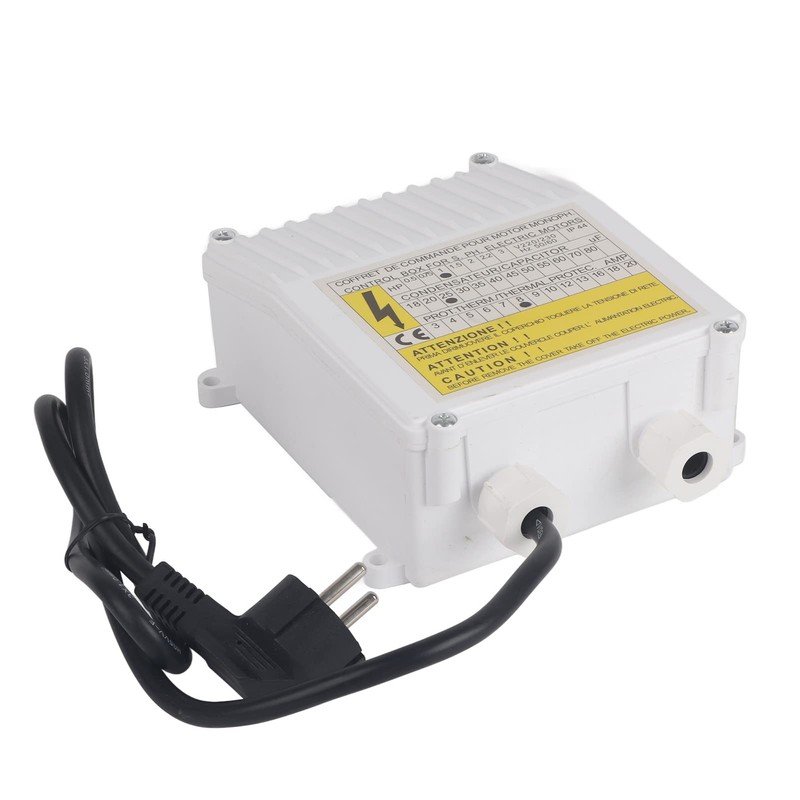 Pump Control Box in Thermal Circuit Breaker Controller, ABS, Copper