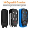 Sindeda for Chevy Key Fob Protective Cover TPU and Leather