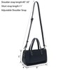 Classic Small Genuine Leather Crossbody Handbag, Double Handle Satchel, Phone