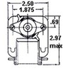 Fasco C-Frame Wall Heater Fan Motor .58 amps 1260RPM 230