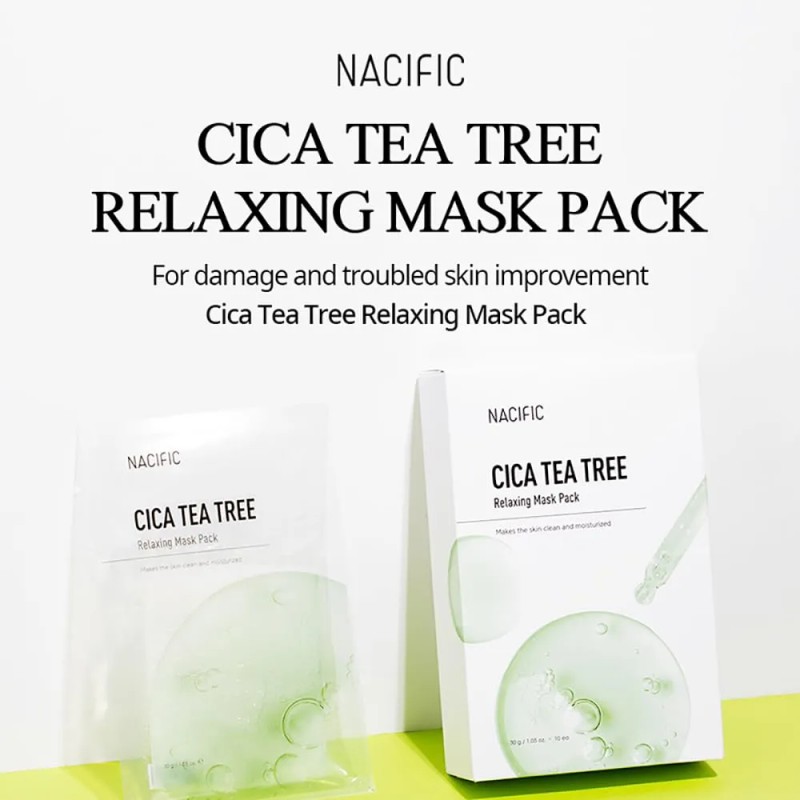 Nacific - Mascarilla Facial De 10 Hojas Para El Cuidado